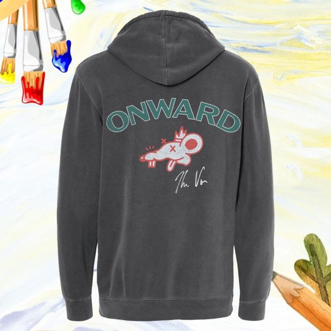 Official Theo Von Onward Black Hoodies