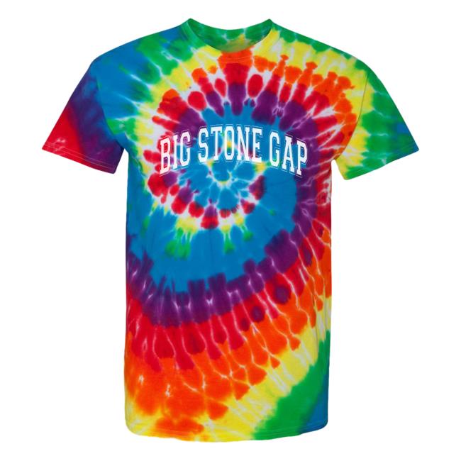 Official Hometown Apparel Clothing Merch Big Stone Gap Virginia Varsity Tie-Dye Shirt 2023 Tie Dye Michelangelo