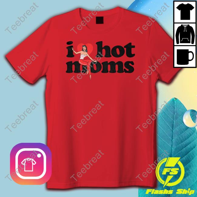 Danny Duncan Merch I Heart Hot Moms Swing White Tee