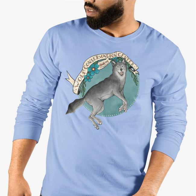 Zephyr Forever Wolf Conservation Center Long Sleeve T Shirt
