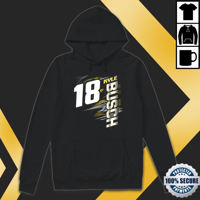 Official Kyle Busch Joe Gibbs Racing Team Collection Black 2022 NASCAR Cup Series Schedule Shirt