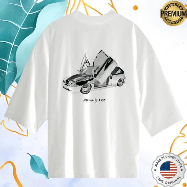 Official J Balvin Rayo Silver Car Tshirt JBalvin Shop