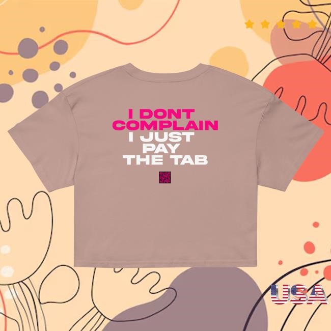 Natalie Nunn Pay The Tab Hazy Pink Crop Top Visual
