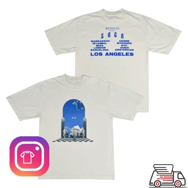 Official Hello Merch Bedouin Saga Tour T Shirt HelloMerch