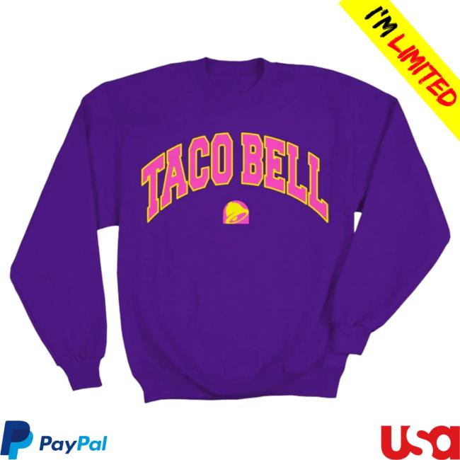 Official Taco Bell Apparel Clothing Store Shop Taco Bell Logo Pull Over Hoodie Tacobell Merch