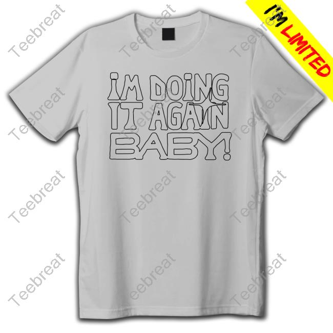 Shop Girl In Red I'm Doing It Again Baby! Grey Sweatshirt