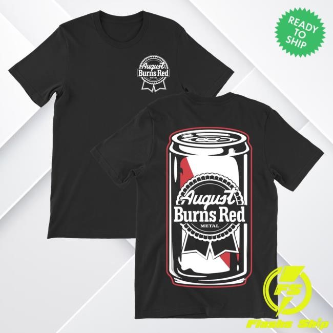 ABR Beer Can Black Shirt August Burns Red Official Merch