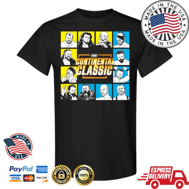 Aew Shop Aew Continental Classic - Tournament Lineup Tee