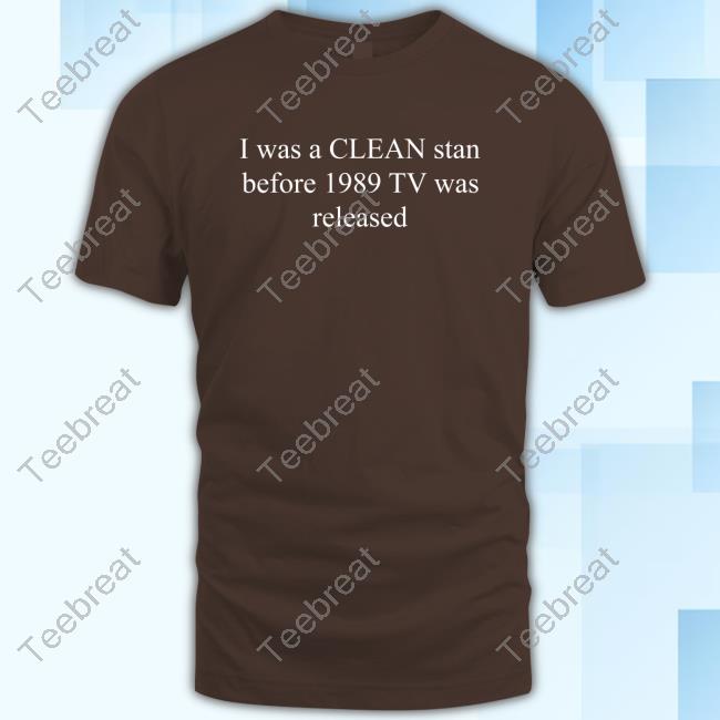 Swiftskingdomtv I Was A Clean Stan Before 1989 Tv Was Released Hoodie