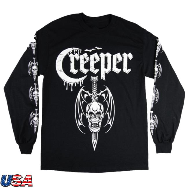 Official Shop Creeper Cult Dagger Longsleeve Tee Shirt