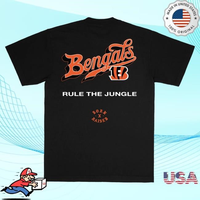 Official Born X Raised Store Born X Raised + Bengals Pro Script Hoody: Black NFL 2025 Kickoff