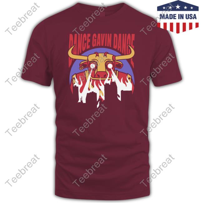 Gavinzilla Flames Shirt Dance Gavin Dance Merch Tee