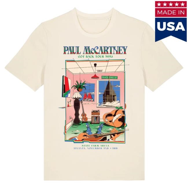 Official Paul Mccartney Merch Store Got Back 2025 Atlanta Event New Shirt