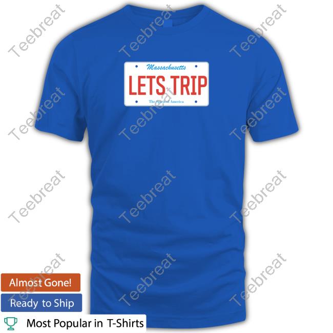 Official Sturniolo Clothing Let's Trip License Plate T Shirt