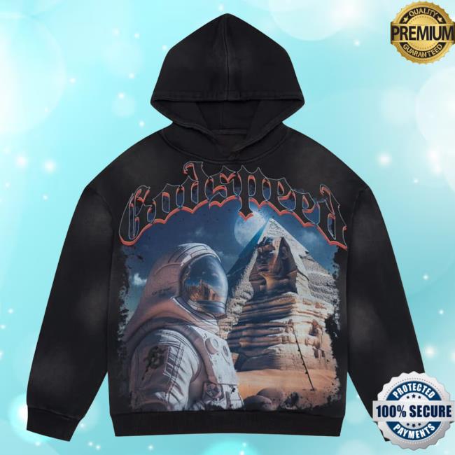 Official Godspeed Nyc Clothing Merch Sphinx Guardian Hoodie (Black Wash)
