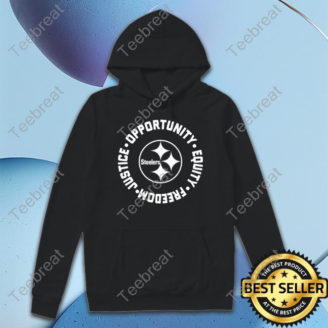 Pittsburgh Steelers Opportunity Equality Freedom Justice Long Sleeve Tee