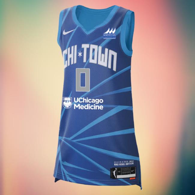 Official Chicago Sky Merch Store Diamond Deshields Rebel Jersey New Shirt Chicago Sky Apparel Shop ChicagoSky