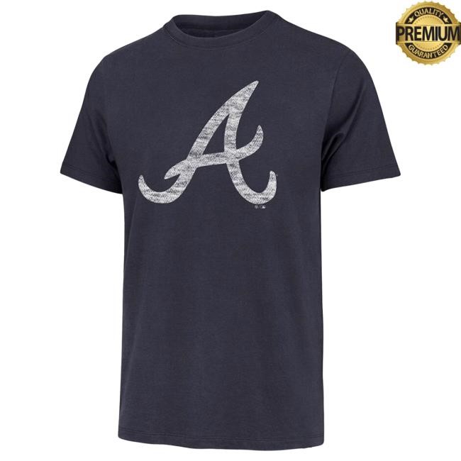 Atlanta Braves 47 Navy Blue Premier Franklin Shirt Rally House 47 Atlanta Braves Navy Blue Franklin Short Sleeve MLB Baseball MLB