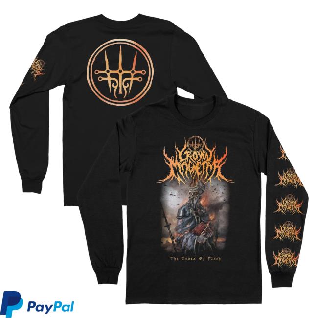 Official Indie Merch Store Shop Crown Magnetar "The Codex Of Flesh" LS Tee IndieMerchStore