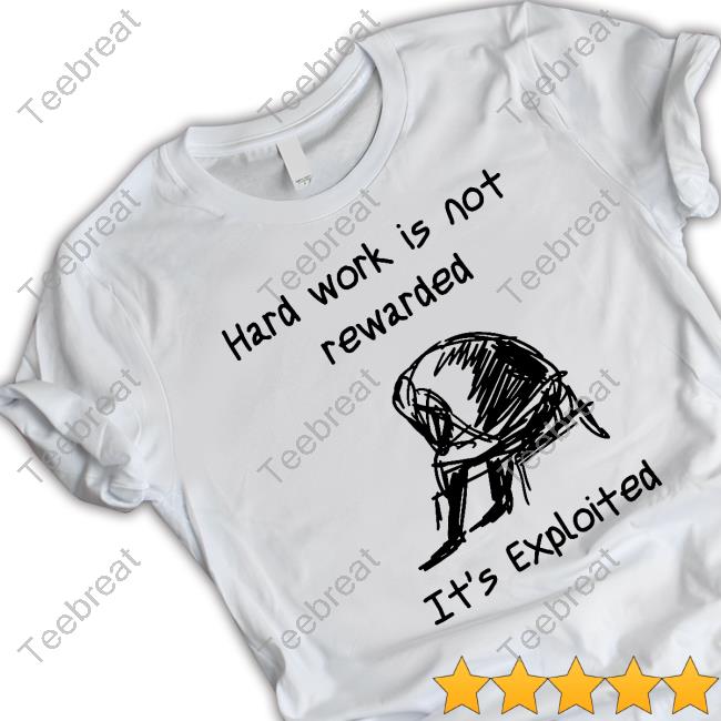 Official Massstrikenow Hard Work Is Not Rewarded It's Exploited Tee Shirt