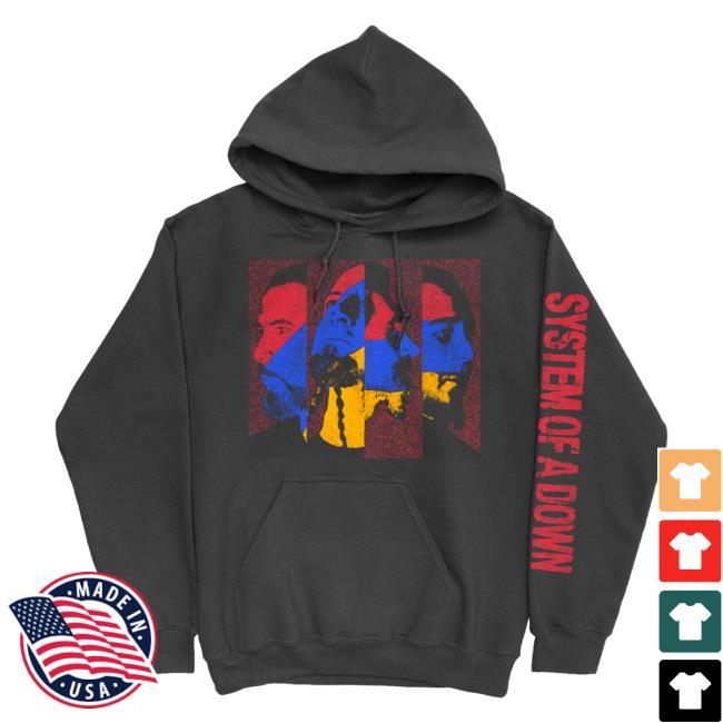 System Of A Down Merch Photo Collage Pullover Hoodie