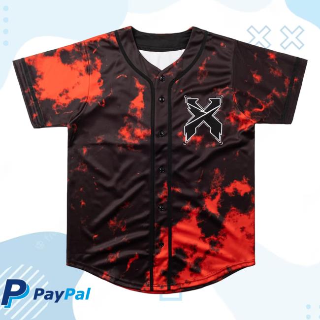 Official Excision Merch Headbanger Tie Dye Baseball Jersey