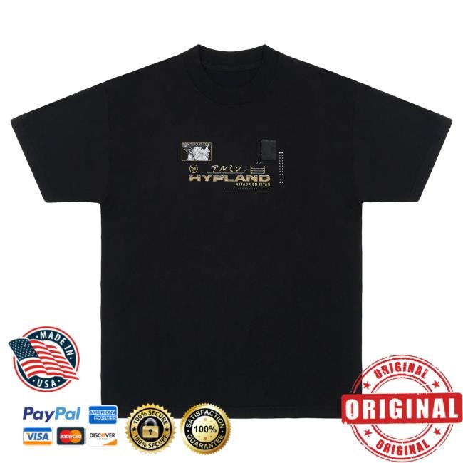 Official Hypland Clothing Merch Store Aot Armin Tshirt (Black)