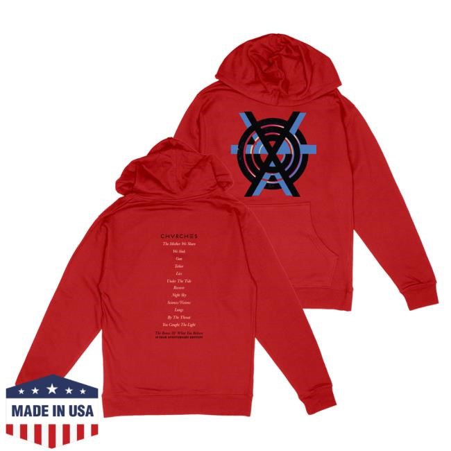 Chvrches Official Merch Store The Bones Of What You Believe Tracklist Short Sleeve Shirt Chvrches Clothing Shop Apparel