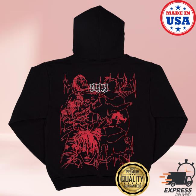 Official 999 Club Juice Wrld Revenge XXXTentacion Apparel Clothing Store Shop Revenge Outline Sketch Sweatshirts XXX Tentacion Merch 999Club JuiceWrld