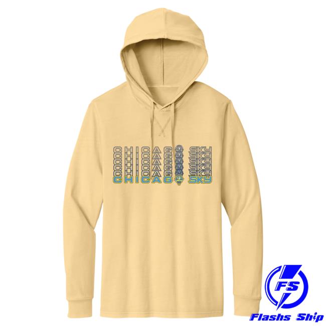 Official Chicago Sky Merch Store Repeat Mineral Dye Hoodie Chicago Sky Apparel Shop ChicagoSky