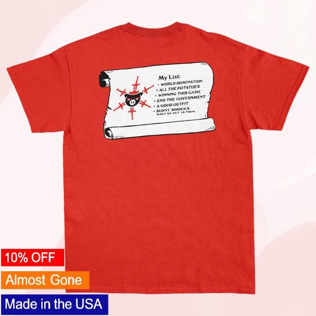 Official Technoblade Merch Apparel Technoblade Hey Santa Tees (Red)