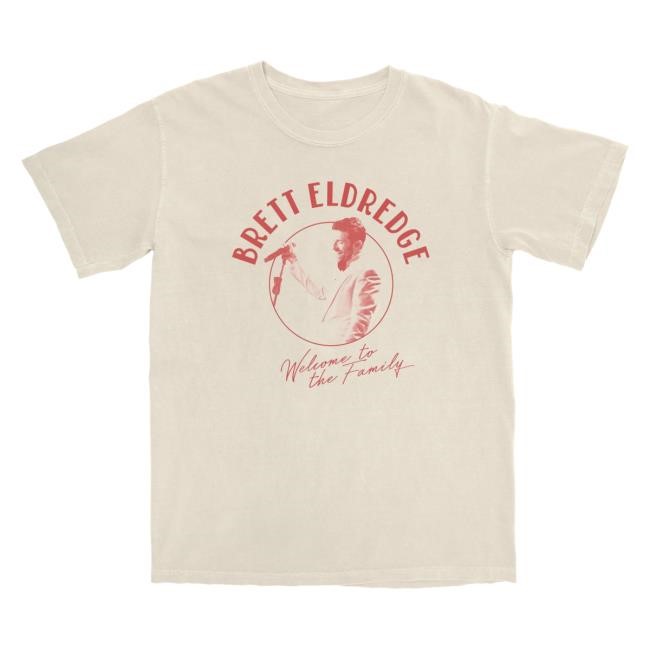 Official Brett Eldredge Welcome to the Family - Ivory New Shirt