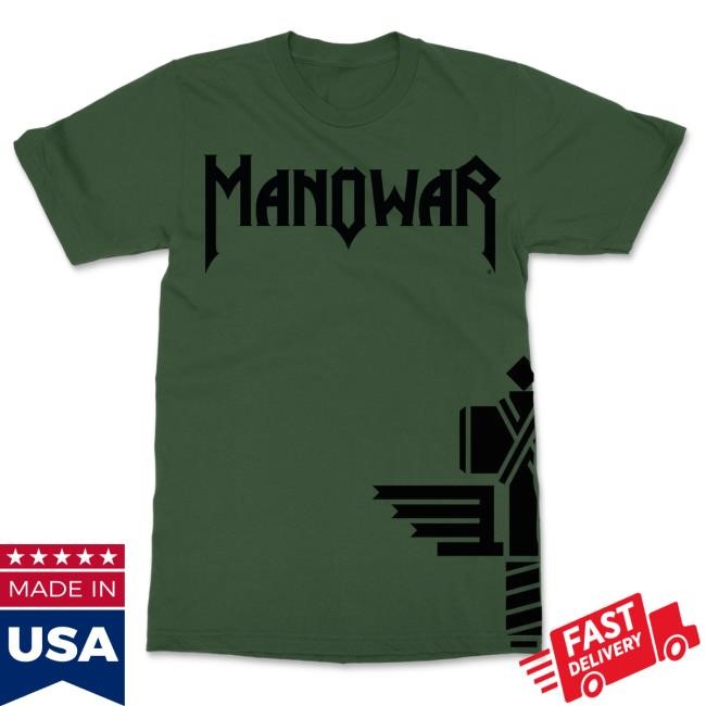 Manowar Top Shirt Sign Of The Hammer Side Print Military Green 2025