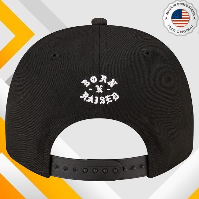 Men's Kansas City Chiefs New Era Born x Raised Black A-Frame 9FIFTY Snapback Cap NFL Shop Store