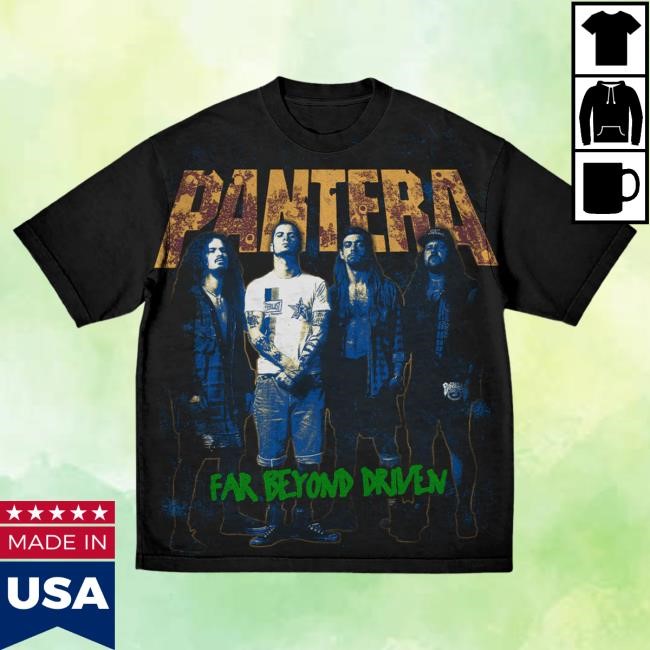 Official Pantera Merch Store Far Beyond Driven Jumbo Print Tees