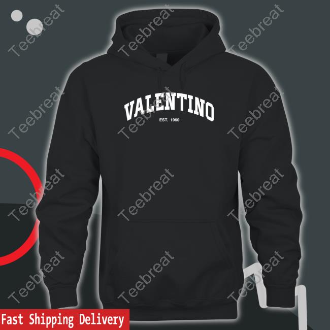 Official Valentino Est 1960 Tee Black
