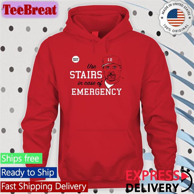 Rare Phillies Matt Stairs Moon Shot Use Stairs In Case Of Emergency Shirt