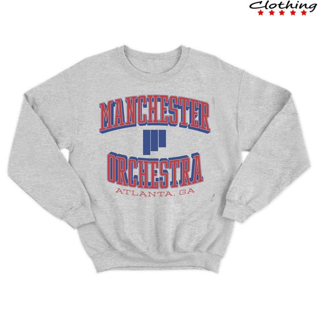 Manchester Orchestra Merch Store Grey Collegiate Crewneck New