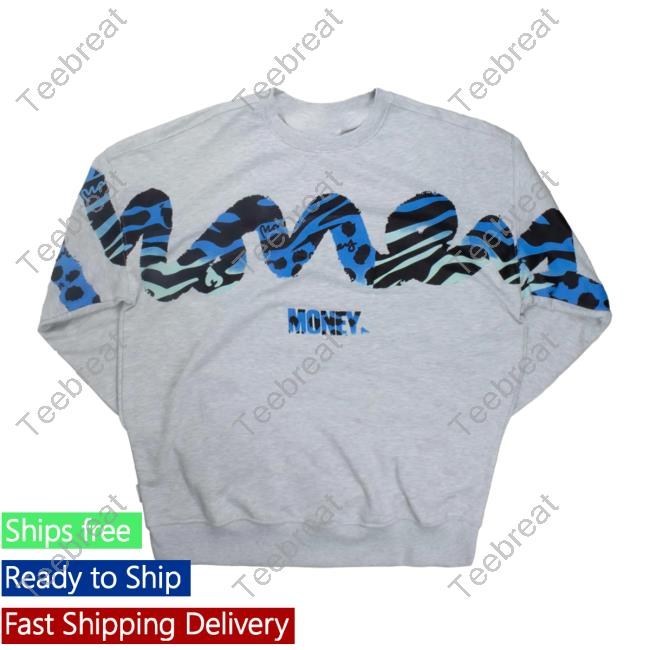 Official Money Clothing Turbo Sig Pullover Sweatshirt Grey