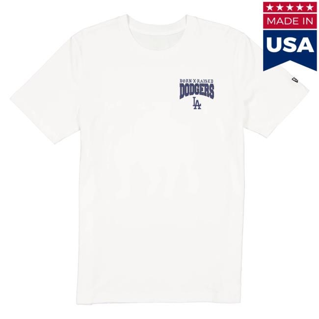Official Born X Raised Merch Store Shop Born X Raised + Dodgers Dog Tshirt: Black BornXRaised