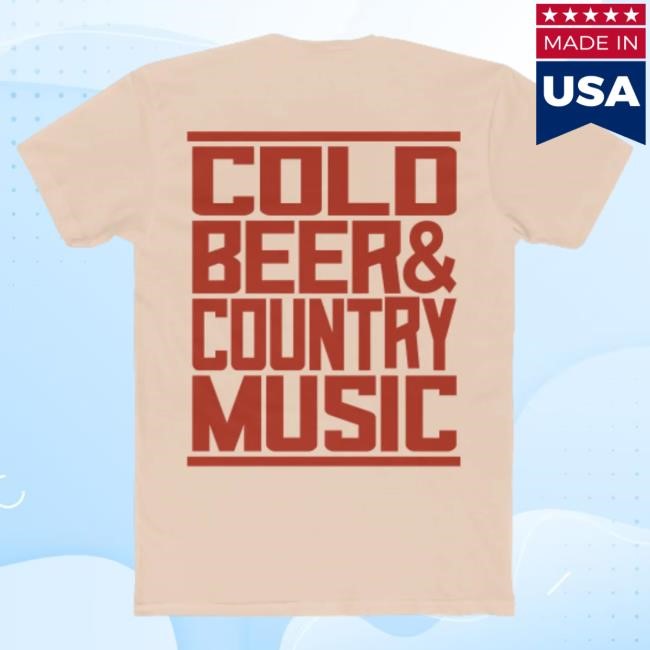 Official Zach Top Merch Store Shop Zach Top Navy Cold Beer Shirt New ZachTop