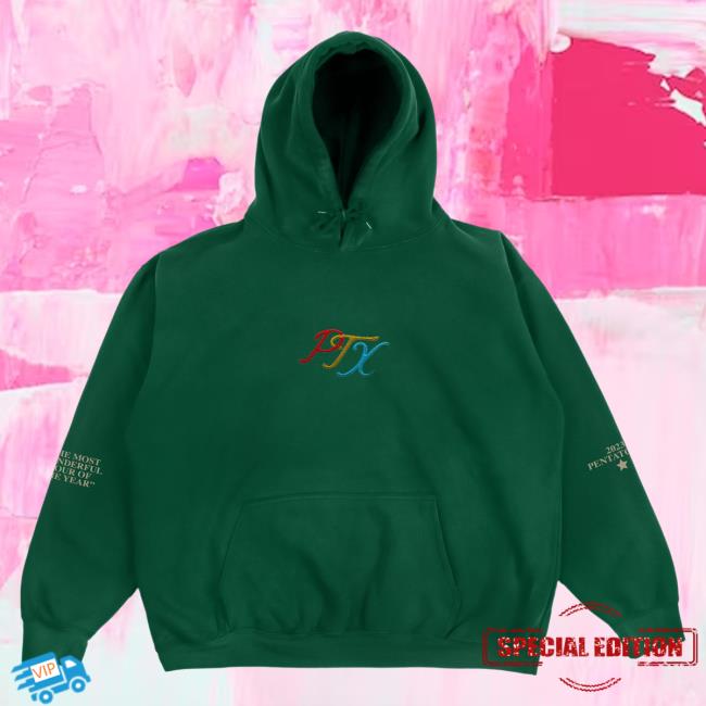 Ptx Official Pentatonix Merch Store Ptxofficial Wonderful Green Popover Sweatshirt Pentatonix Apparel