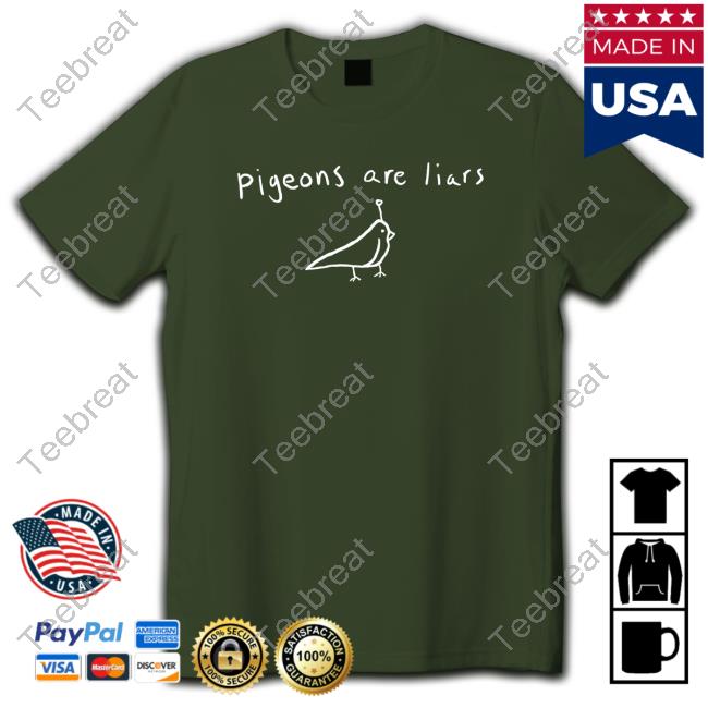 Birds Arent Real Merch Store Pigeons Are Liars Long Sleeve