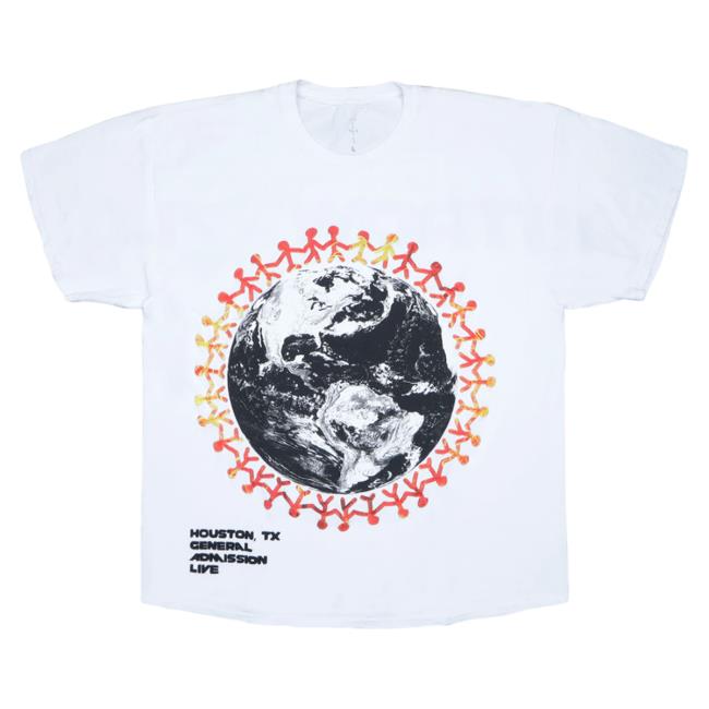 Official Travis Scott Merch Store Travis Scott Around The World Pull Over Hoodie White TravisScott Shop