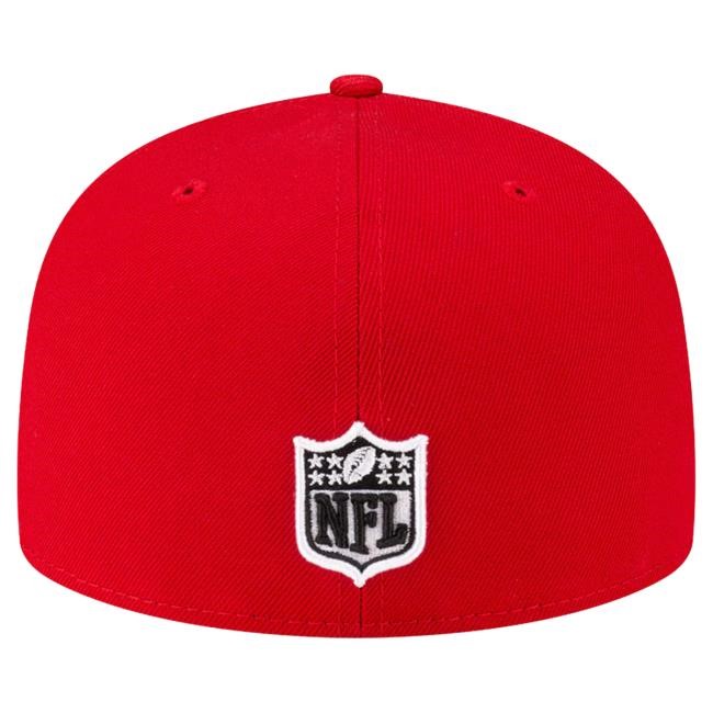 Official Born X Raised Apparel Born X Raised + 49Ers Pro Script Fitted: Red Cap