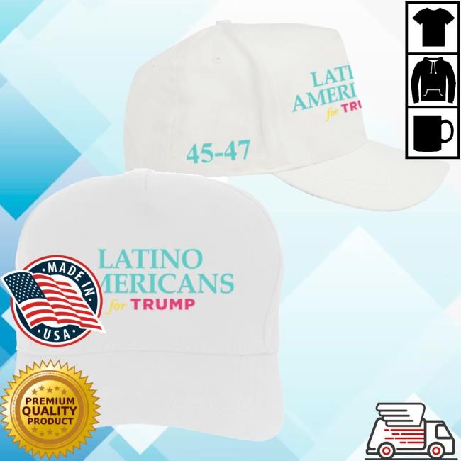 Official Donald Trump Merch Store Donald Trump Latino Americans For Trump White Structured Adjustable Hat Donald Trump Apparel Clothing Shop DonaldTrump
