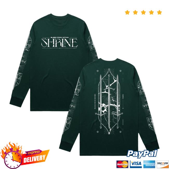 Official Bleed From Within Shop Bleed From Within Shrine Sword Longsleeve Tee Shirt