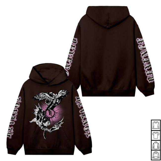 Revenge XXXTentacion Apparel Clothing Store Shop Revenge Angel Disciple Pullover Hoodie Brown XXX Tentacion Merch