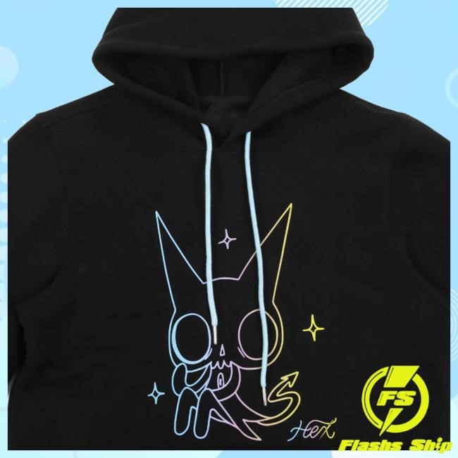 Hex Store Buttons Rainbow Hoodie
