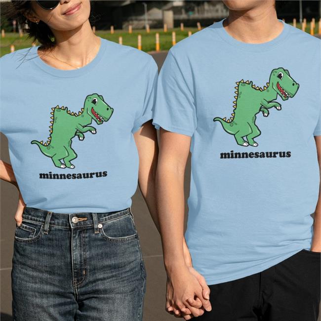 Minnesota Awesome Clothing Blue Minnesaurus Minnesota T Shirt